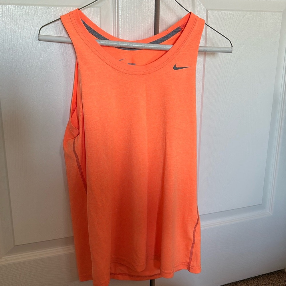 Bright orange Nike dri-fit medium tank top!